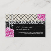 Shabby Chic Rozen Nail Salon Visitekaartjes (Achterkant)