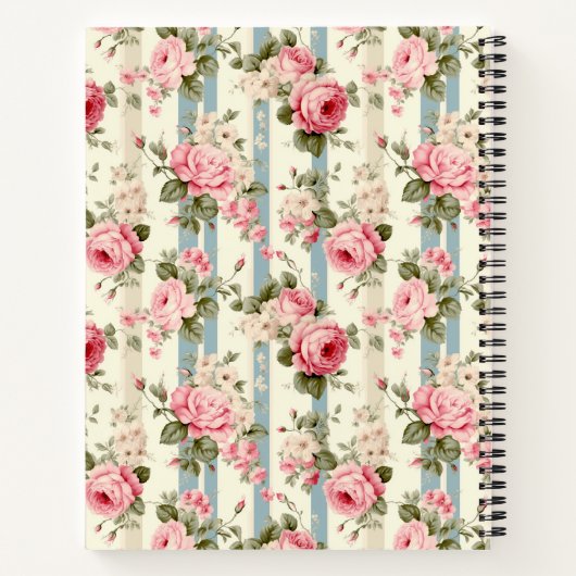 Shabby Chic  Rozen Notitieboek (Achterkant)