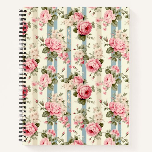 Shabby Chic  Rozen Notitieboek (Voorkant)