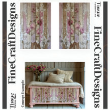 Shabby Chic  Rozen op Hout A2RL Decoupage