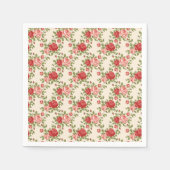  Shabby Chic Rozen Patroon Servet (Voorkant)