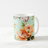 Shabby Chic Rozen Pattern Koffiemok (Voorkant rechts)