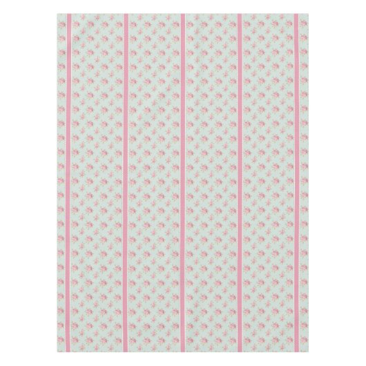 Shabby Chic  Rozen Polka Dots Boerderij Tafelkleed (Voorkant)