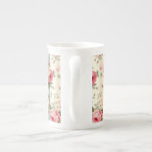 Shabby Chic  Rozen Porselein Kop (Achterkant)