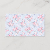 Shabby Chic Rozen Roze Bow Trouwregister Informatiekaartje (Achterkant)