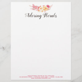 Shabby Chic Rozen Rustic  Blush Pink Floral Briefhoofd