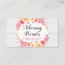 Shabby Chic Rozen & Rustic Wood Blush Pink Floral