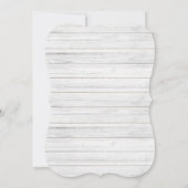 Shabby Chic Rozen Rustic Wood Floral Baby shower Kaart (Achterkant)