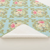 Shabby Chic Rozen Sherpa Throw (3/4)