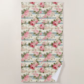 Shabby Chic  Rozen Strandlaken (Voorkant)