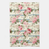 Shabby Chic Rozen Theedoek (Verticaal)