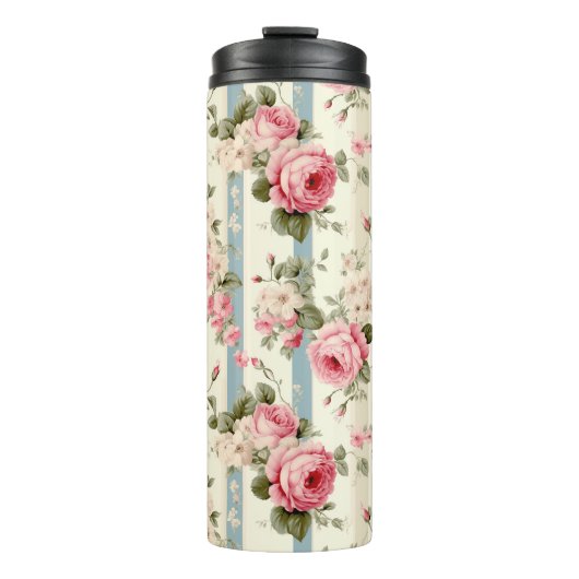 Shabby Chic  Rozen Thermosbeker (Voorkant)