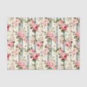 Shabby Chic  Rozen Tissuepapier (Voorkant)