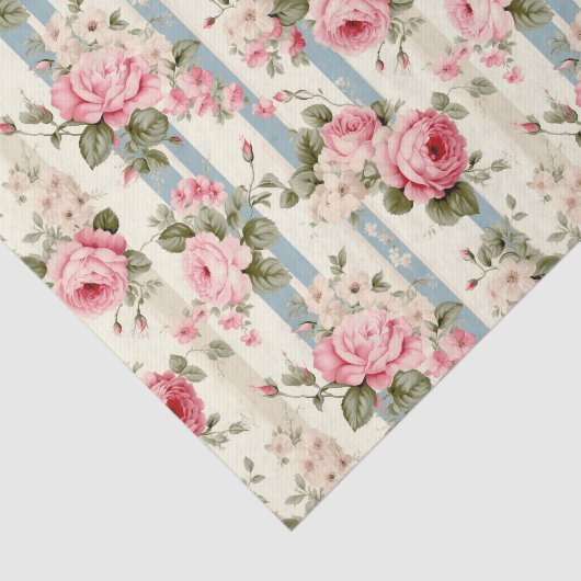 Shabby Chic  Rozen Tissuepapier (Detail)