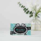 Shabby Chic  Rozen Visitekaartjes (Staand voorkant)