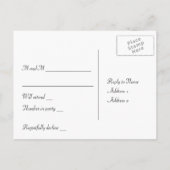 Shabby Chic RSVP Uitnodiging Briefkaart (Achterkant)