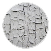 Shabby Chic Rustic Country Grey Distsed Texture Keramische Knop (Voorkant)