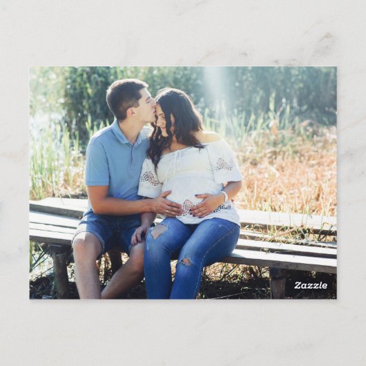 Shabby Chic Rustic Floral Baby shower Dank u Briefkaart