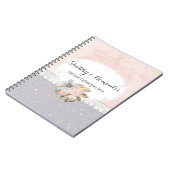 Shabby Chic Rustic Floral Sewing Buttonnen Boutiqu Notitieboek (Linkerzijde)