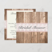 Shabby Chic Rustic Vrijgezellenfeest Kaart (Voorkant / Achterkant)