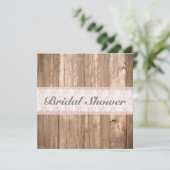 Shabby Chic Rustic Vrijgezellenfeest Kaart (Staand voorkant)