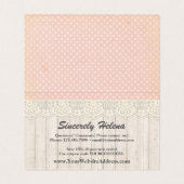 Shabby Chic Rustic Wood,  kant bedankt Kaart (Binnenkant ongevouwen)