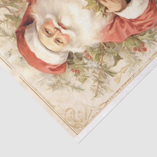 Shabby Chic Santa 4 Square Tissuepapier (Detail)