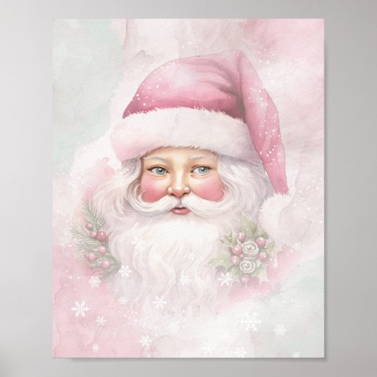 Shabby Chic Santa Claus Scrapbook Papier Poster (Voorkant)