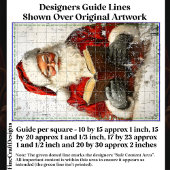 Shabby Chic Santa Lezen Op Hout AY9 Decoupage Tissuepapier