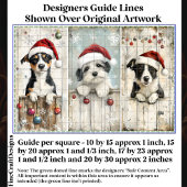 Shabby Chic Schattigee Xmas Puppy Puppies AM6 Deco Tissuepapier