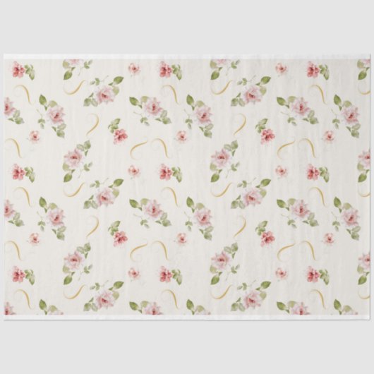 Shabby Chic Schrijfreeks Design 7 Tissuepapier (Voorkant)