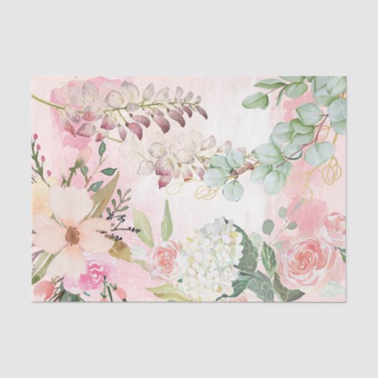 Shabby Chic Schrijfreeks Design 8  Tissuepapier (Voorkant)