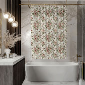 Shabby Chic Shower Curtain Soft Pastel Flowers Douchegordijn