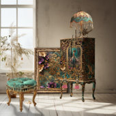 Shabby Chic, Sierlijk, Portret van een Danseres Tissuepapier
