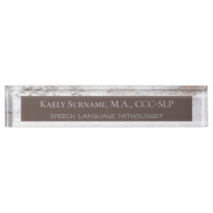 Shabby Chic SLP-bureaunaam bord Naambordje