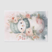 Shabby Chic Sneeuwman 1 Decoupage Papier (Voorkant)