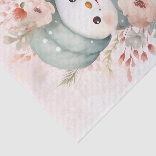 Shabby Chic Sneeuwman 1 Decoupage Papier (Detail)