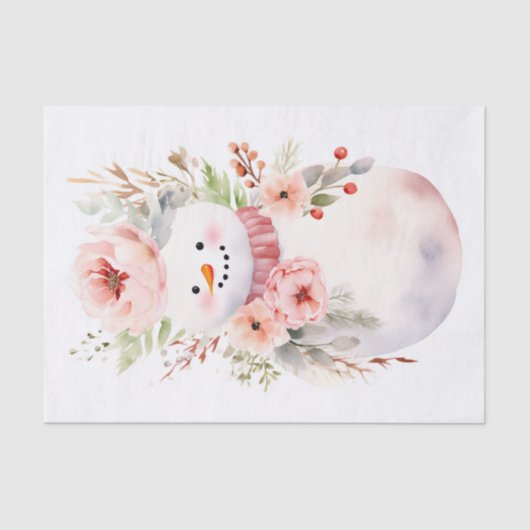 Shabby Chic Snowman 2 Decoupage papier (Voorkant)