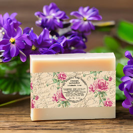 Shabby Chic Soap Band Uitnodigingen Wikkel