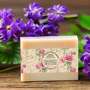 Shabby Chic  Soap Band Uitnodigingen Wikkel