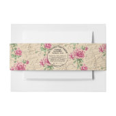 Shabby Chic Soap Band Uitnodigingen Wikkel (Voorkant Voorbeeld)