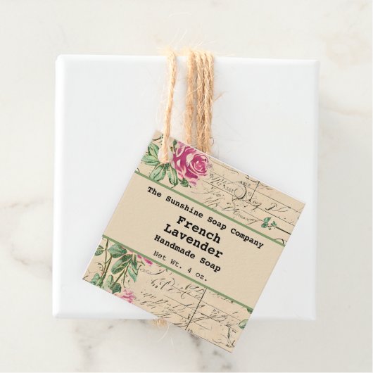 Shabby Chic  Soap Cosmetics Label label (In situ)