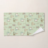 Shabby Chic Spring Rabbit Bad Handdoek (Handdoek)