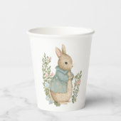 Shabby Chic Spring Rabbit Paper Cups Papieren Bekers (Achterkant)