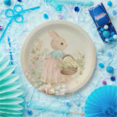 Shabby Chic Spring Rabbit Papieren Bordje (Feest)