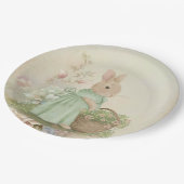 Shabby Chic Spring Rabbit Papieren Bordje (Gekanteld)