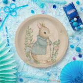 Shabby Chic Spring Rabbit Papieren Bordje (Feest)