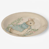 Shabby Chic Spring Rabbit Papieren Bordje (Gekanteld)