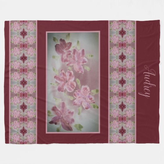 Shabby Chic  stijl Fleece Deken (Voorkant (Horizontaal))