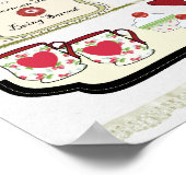 Shabby Chic Style Kitchen Wall Decor Cup Tea Poster (Hoek)
